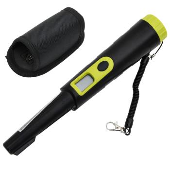 ARDEBO.de - Metalldetektor-Pinpointer mit LCD-Display Schwarz und Gelb
