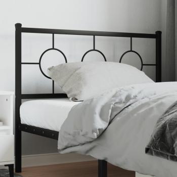 ARDEBO.de - Ersatz-Kopfteil Metall Schwarz 107 cm