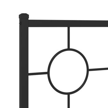 Ersatz-Kopfteil Metall Schwarz 107 cm