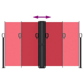 Seitenmarkise Ausziehbar Rot 140x1200 cm
