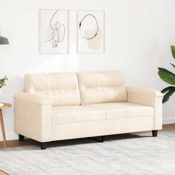 ARDEBO.de - 2-Sitzer-Sofa Beige 140 cm Mikrofasergewebe