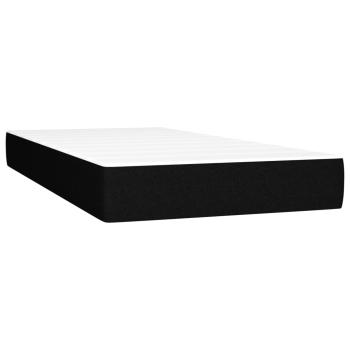 Taschenfederkernmatratze Mittel Schwarz 120x190x20 cm Stoff