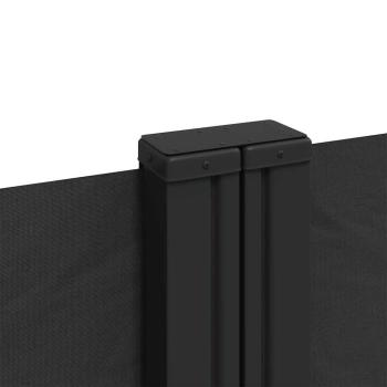 Seitenmarkise Ausziehbar Schwarz 120x600 cm
