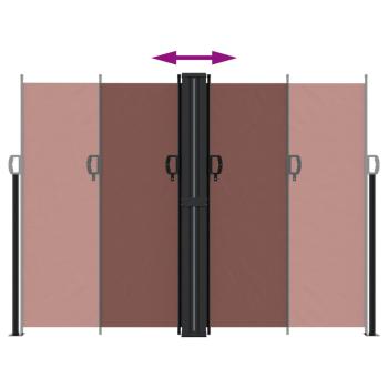 Seitenmarkise Ausziehbar Braun 180x600 cm