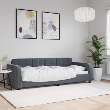 ARDEBO.de - Tagesbett Dunkelgrau 80x200 cm Samt