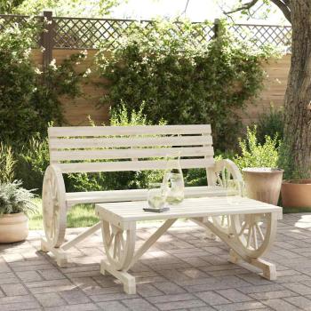 ARDEBO.de - 2-tlg. Garten-Lounge-Set Massivholz Tanne