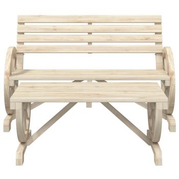 2-tlg. Garten-Lounge-Set Massivholz Tanne