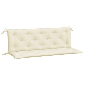 Gartenbank-Auflagen 2 Stk. Cremeweiß 150x50x7 cm Oxford-Gewebe