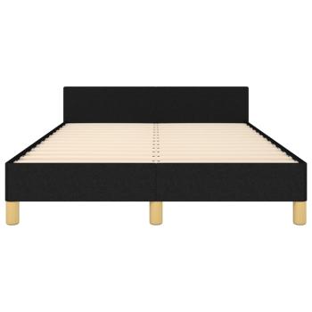 Bettgestell ohne Matratze Schwarz 120x190 cm Stoff