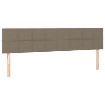 Bettgestell ohne Matratze Taupe 120x190 cm Stoff