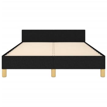 Bettgestell ohne Matratze Schwarz 120x190 cm Stoff