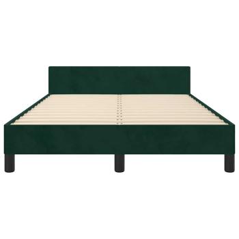 Bettgestell ohne Matratze Dunkelgrün 120x190 cm Samt