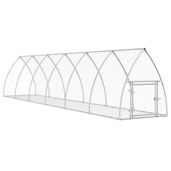 Hasenstall Silbern 105x600x120 cm Verzinkter Stahl