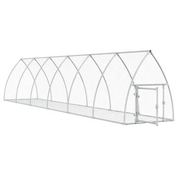Hasenstall Silbern 105x600x120 cm Verzinkter Stahl