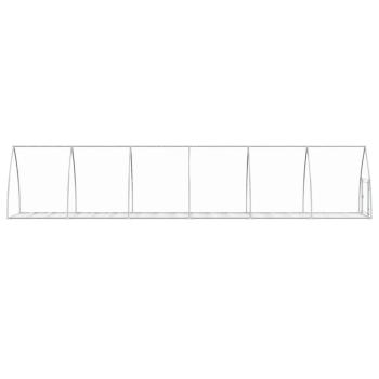 Hasenstall Silbern 105x600x120 cm Verzinkter Stahl