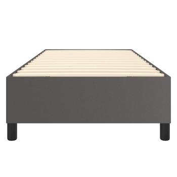 Boxspringbettgestell Grau 80x200 cm Kunstleder
