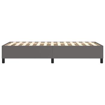 Boxspringbettgestell Grau 80x200 cm Kunstleder