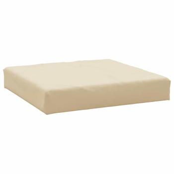 Palettenkissen Beige 60x60x8 cm Oxford-Gewebe