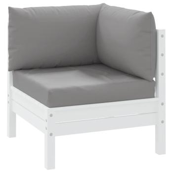 Palettenkissen 3-tlg. Grau Oxford-Gewebe