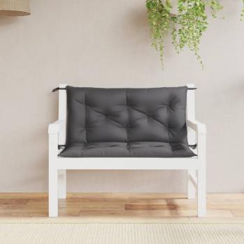 ARDEBO.de - Gartenbank-Auflagen 2 Stk. Anthrazit 100x50x7 cm Oxford-Gewebe