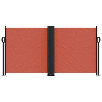 Seitenmarkise Ausziehbar Terrakottarot 120x1000 cm