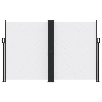 Seitenmarkise Ausziehbar Weiß 160x1000 cm