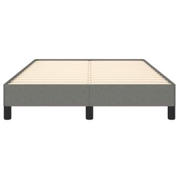 Bettgestell ohne Matratze Dunkelgrau 120x190 cm Stoff