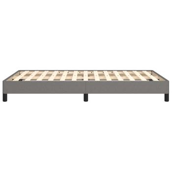 Bettgestell ohne Matratze Dunkelgrau 120x190 cm Stoff