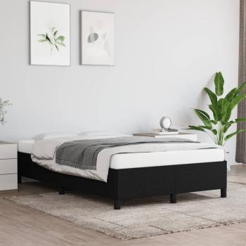 ARDEBO.de - Bettgestell ohne Matratze Schwarz 120x190 cm Stoff