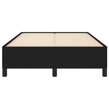 Bettgestell ohne Matratze Schwarz 120x190 cm Stoff