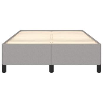 Bettgestell ohne Matratze Hellgrau 120x190 cm Stoff