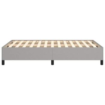 Bettgestell ohne Matratze Hellgrau 120x190 cm Stoff