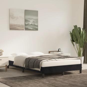 ARDEBO.de - Bettgestell ohne Matratze Schwarz 120x190 cm Samt