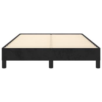 Bettgestell ohne Matratze Schwarz 120x190 cm Samt