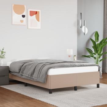 ARDEBO.de - Bettgestell ohne Matratze Cappuccino-Braun 120x190cm Kunstleder