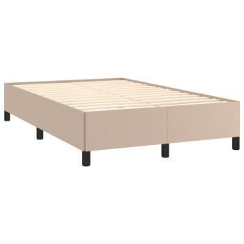 Bettgestell ohne Matratze Cappuccino-Braun 120x190cm Kunstleder