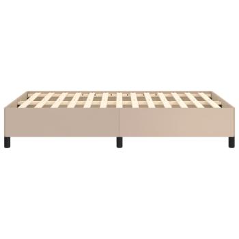 Bettgestell ohne Matratze Cappuccino-Braun 120x190cm Kunstleder
