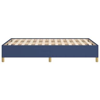 Bettgestell ohne Matratze Blau 120x190 cm Stoff