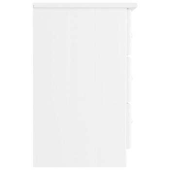 Nachttisch ALTA Weiß 41x35x55,5 cm Massivholz Kiefer