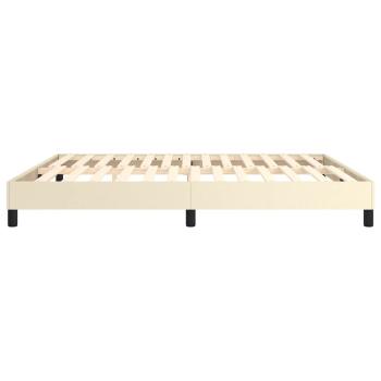 Boxspringbettgestell Creme 160x200 cm Kunstleder