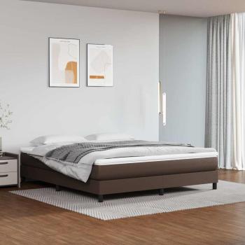 ARDEBO.de - Boxspringbettgestell Braun 180x200 cm Kunstleder
