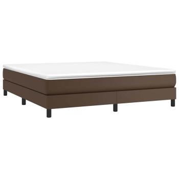 Boxspringbettgestell Braun 180x200 cm Kunstleder