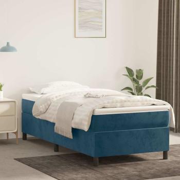 ARDEBO.de - Boxspringbettgestell Dunkelblau 80x200 cm Samt