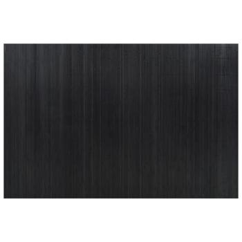 Paravent Schwarz Breite 250 cm Höhe 165 cm Bambus