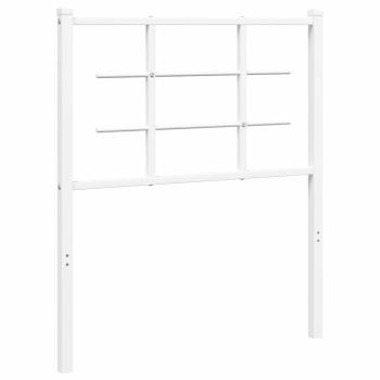 Ersatz-Kopfteil Metall Weiß 75 cm