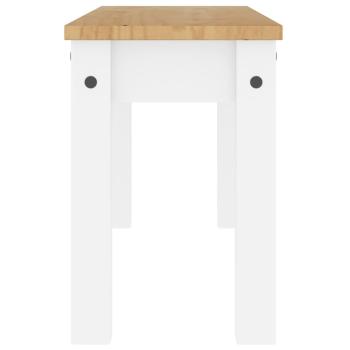 Essbank PANAMA Weiß 105x30x45 cm Massivholz Kiefer