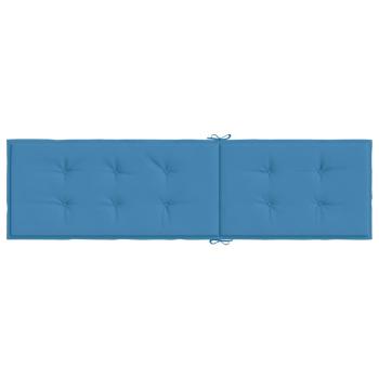 Liegestuhl-Auflage Melange Blau (75+105) x 50 x 4 cm Stoff