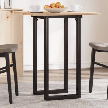 Esstisch-Gestell in O-Form 80x40x73 cm Stahl