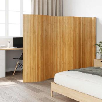 ARDEBO.de - Paravent Natur Breite 600 cm Höhe 165 cm Bambus