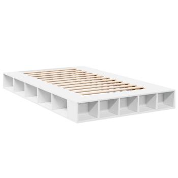 Bettgestell Weiß 135x190 cm Holzwerkstoff